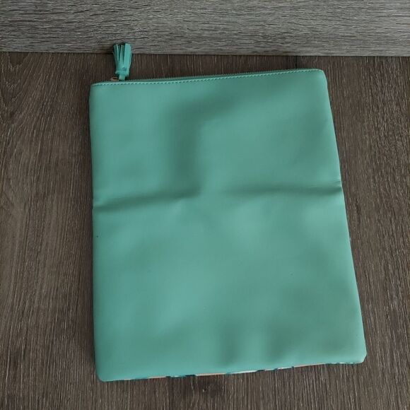 Rachel Pally Paradise Reversible Faux Leather & Canvas Zippered Clutch - Picture 7 of 13